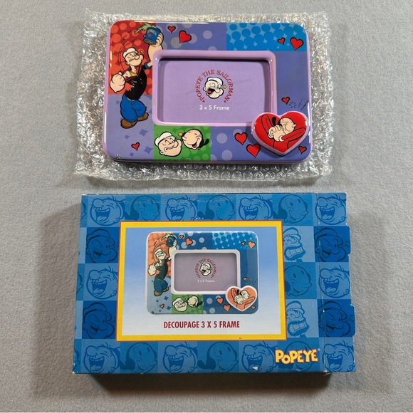 King Features Other - POPEYE & OLIVE OYL Decoupage Picture Frame 3 x 5 Vintage 2003 King Features NEW